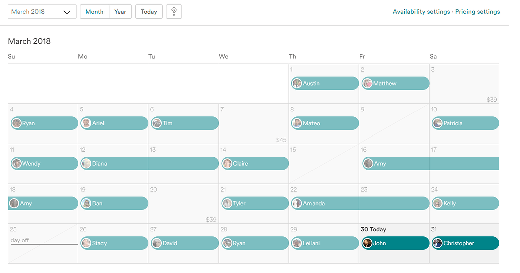 Did you see the new calendar? AirBnB hosts forum
