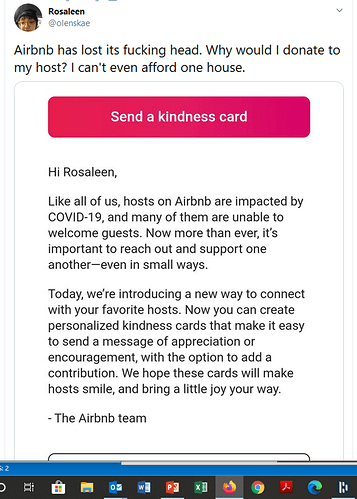 airbnb kindness card