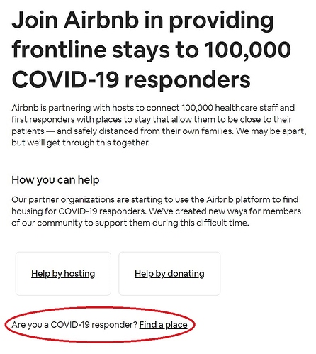 Booking - COVID-19 responders
