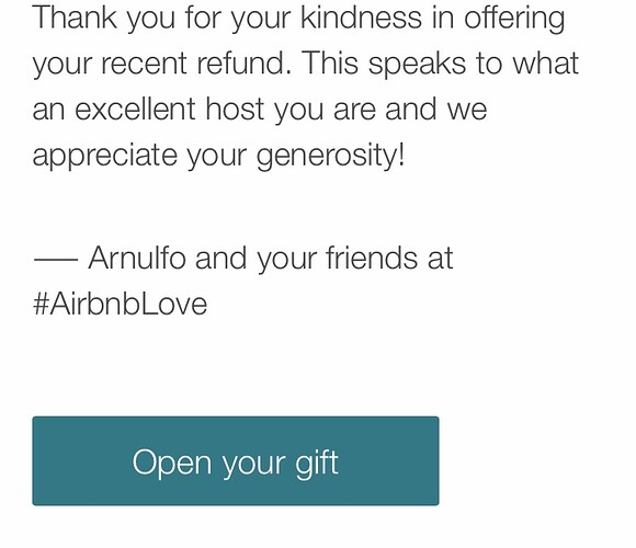 Thank you gift for hosts? New from Airbnb? AirBnB hosts forum