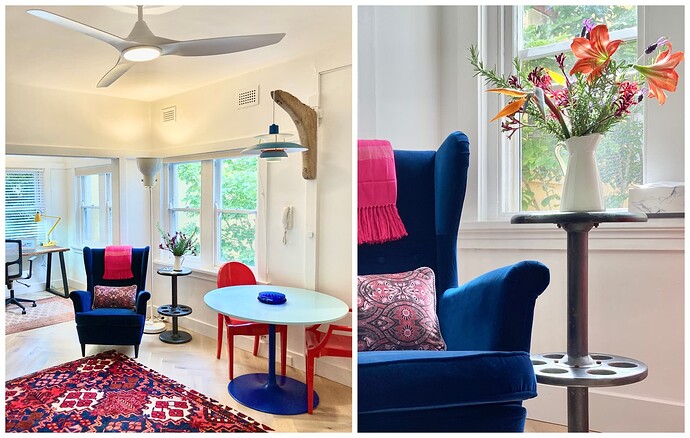 UPLOAD ceiling fan and chair flower detail
