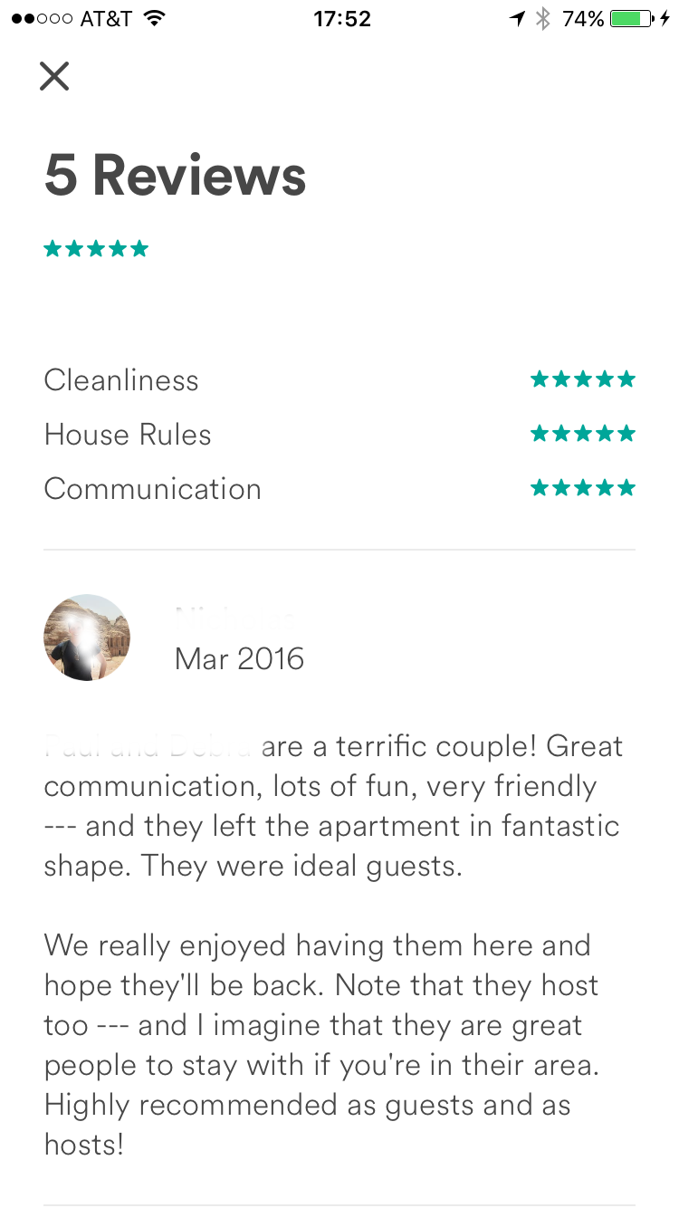 Guests star rating FINALLY visible - We are your AirBnB hosts forum!