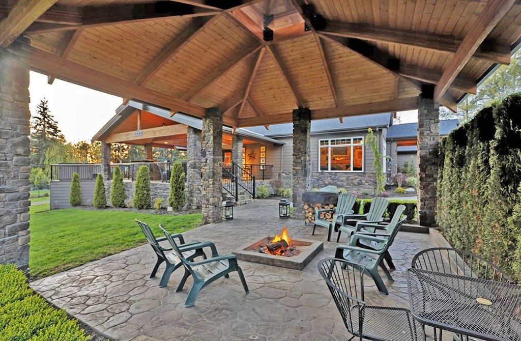 Outdoor Space With A Firepit Bad Idea, Fire Pit Roof