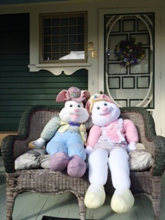 Bunnies on Porch